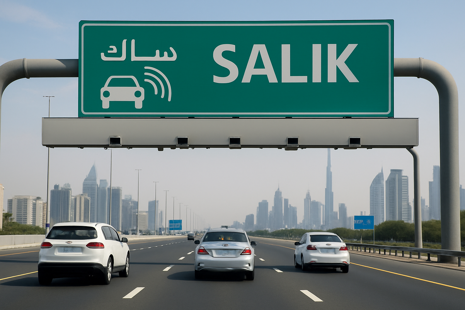 Dubai toll road electronic payment system